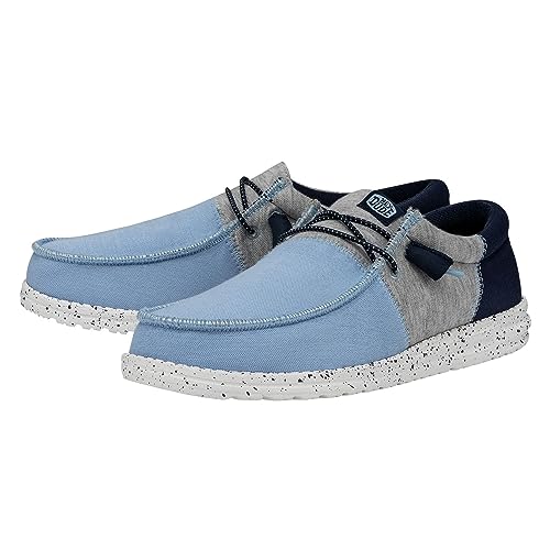 HEYDUDE Wally Tri Varsity Light Blue Size M6 | Men's Shoes | Men's Slip On Loafers | Comfortable & Light-Weight4