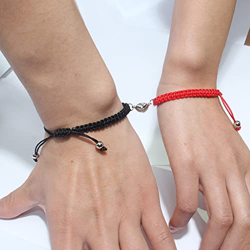 2Pcs Magnetic Couple Bracelets For Women Men, Sun And Moon Attraction Matching Handmade Bracelet Lover Gifts For Boyfriend Girlfriend Best Friend #TOP1