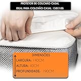 Fibrasca Protetor de Colchão Impermeável O SILENCIOSO – Casal 140 x 190 cm glide