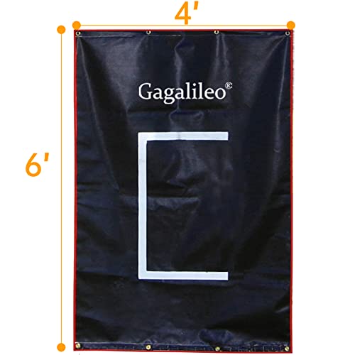 Gagalileo Batting Cage Backstop,Baseball Backstop,Pitching Backstop,Vinyl Backstop,Baseball Backstop With Strike Zone,Batting Cage Backdrop(4X6Feet+C Style) #TOP4