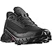 Salomon Women's ALPHACROSS 5 Trail Running Shoes for Women, Black / Black / Ebony, 6.5