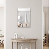 BAREX Glasloser Wandspiegel 40×60 cm – Bruchsicher & Leicht – Flexible Wandmontage, Sicher für Kinder, Ideal für Bad, Flur, Schlafzimmer & Kinderzimmer – Glasfreie Spiegel Alternative