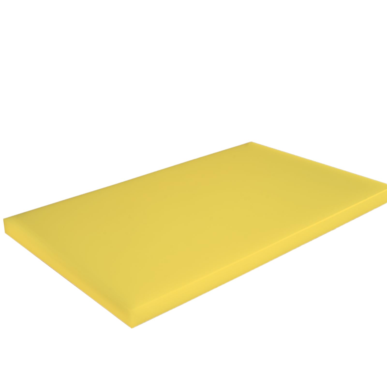 Gastro Schneidebrett aus Kunststoff PP – Hygienisches Profi-Schneidbrett in Verschiedenen Farben und Größen (500x300x20 mm & 600x400x20 mm) HACCP Hackbrett Küchenbrett (Gelb, 600 * 400)