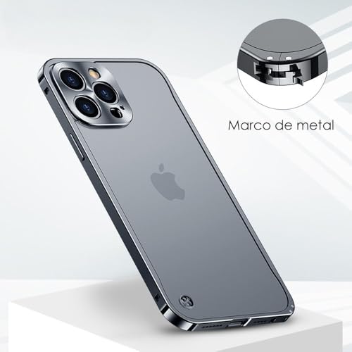 Coque antichoc iPhone 16 Pro Max aluminium noire et protection objectif - 2