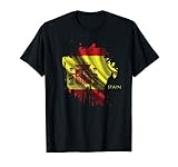 spanische t-shirts Tolles T-Shirt für diejenigen, die Spanien lieben, Spanisch sind oder aus Spanien sind. Tolle Geschenkidee für Urlaub oder Geburtstag. Auch gut für Fans von Sport-, Fußball-, Fußball- und Futbol Teams in Madrid, Barcelona, Bilbao und anderen Städten in