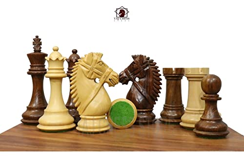 Jeu d'échecs double lesté Rio Staunton roi 10cm avec 2 dames en plus