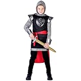 Riethmüller Costume enfant chevalier intrépide   Costume de carnaval pour garçons et filles 8 10 ans   Déguisement et costume pour enfant