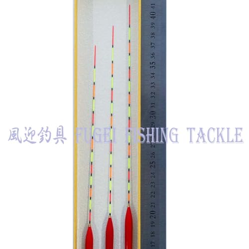 FUHEI 釣具 へら浮き 野釣り 底釣り用 ムクトップ ヘラウキ 3本セット 全長37/39/41ｃｍ ウキ A13FYB003 4枚目