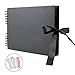 Produktbild ZWOOS Fotoalbum, DIY Fotobuch Fotoalben 40 Blätter (80 Seiten) Fotoalbum zum Selbstgestalten, Fotoalbum Selbst Gestalten für Valentinstag Jahrestag Geschenk Geburtstag (Black)