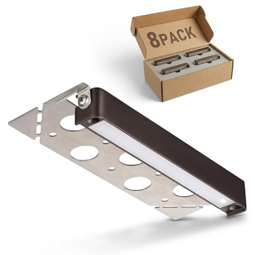 LEONLITE 8-Pack 7 Inch LED Hardscape Lighting, Update Retaining Wall