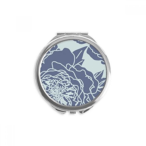 Miroir rond maquillage pivoine dans votre sac à main nomade