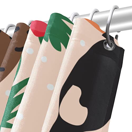 Rideau de douche tropical imperméable pour sol toujours sec - 6