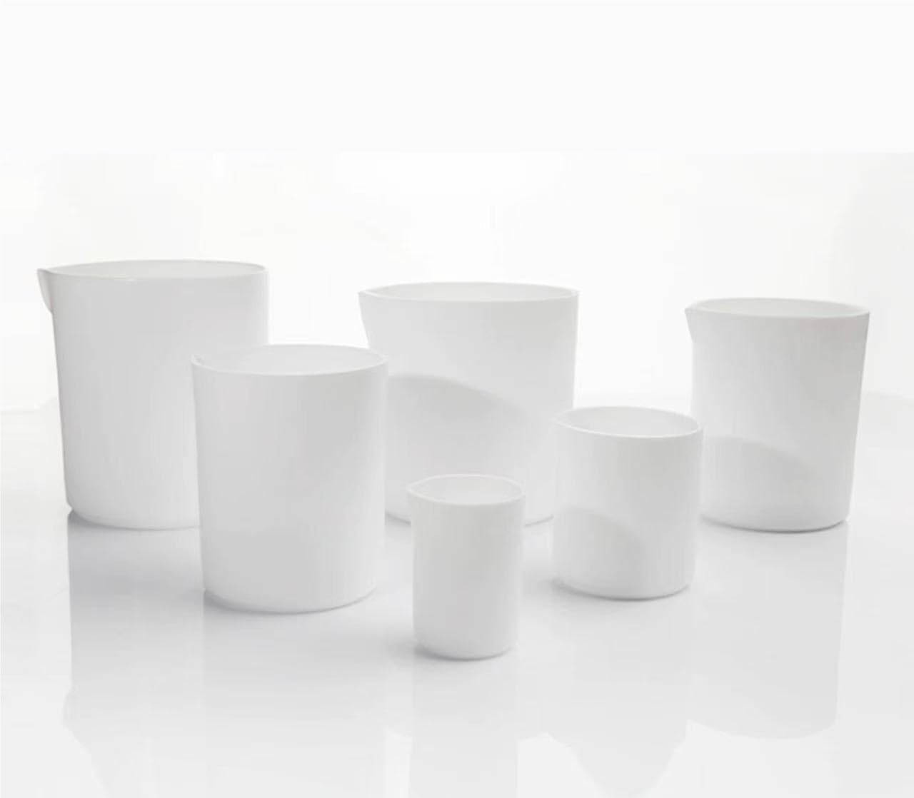 White Beaker Set—Made of PTFE, for Accurate Measurements(400ml)