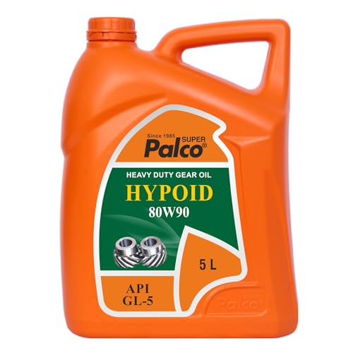 Image of PALCO Hypoid 80W90 Heavy Duty Gear Oil 5 Litre (Pack of 1), API GL-5 Gear Oil for Car and Commercial Vehicles, Manual Gearbox & Axles, High Load Protection & Smooth Shifting