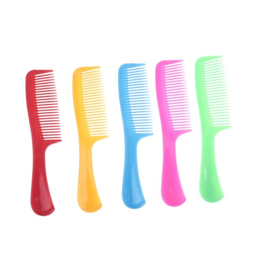 MOTHNUR 15 piezas Peines de Plástico Coloridos Peines Antiestáticos con Mango para Desenredar sin Tirar Aptos para Tipo y Longitud de Cabello Salón y Hogar
