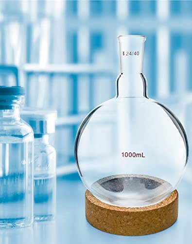 Qwork Lab Flask Support Cork Stand, 4 Pcs 110Mm Diameter Round Bottom Holder For 250-2000Ml Flasks #TOP4