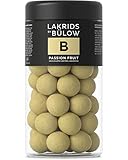 Eine verführerische Kombination aufregender Aromen - Erlebe jetzt den Geschmack von cremiger, weißer Schokolade und exotischer Passionsfrucht mit einem Kern hochwertiger, dänischer Lakritze