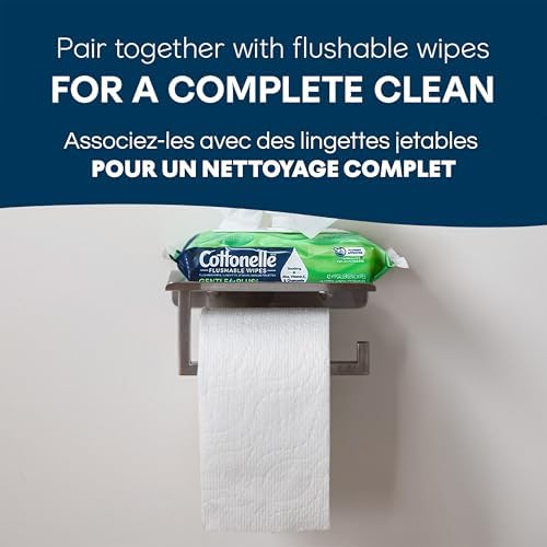 Cottonelle Ultra Comfort Toilet Paper, Strong Toilet Tissue, 12 Mega Rolls (12 Mega Rolls = 48 Regular Rolls), 244 Sheets per Roll, Packaging May Vary - View 8