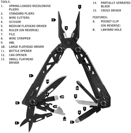 Gear Suspension-NXT EDC Multitool 15-in-1 Pocket