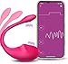 Womèn Sèx Wèarablè tòy Wearable Stimulator, App Bluetooth Remote Video Control Silicona masajeador Camiset,Juguétés Séxuạlés Mariposa Bragas Puntó g Clítórîs Vîbradórés para Mujér Parejas (B)