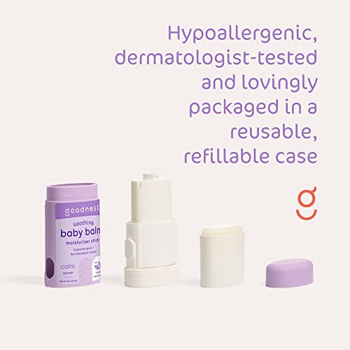 Goodnest Baby Bathtime Bundle, Soothing Lavender Baby Care Set, (1) 3-In-1 Baby Shampoo + Wash Foaming Soap Tablet, (1) 12Oz Pump Bottle & (1) Soothing Moisturizing Baby Balm W/Reuseable Wet Bag #TOP5