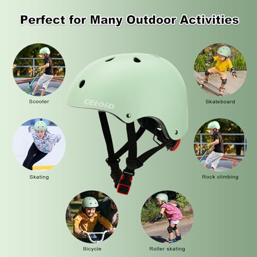 Image of Kids Bike Helmet,Toddler Skateboard Helmets for Ages 2-3-5-8-14 Years Boys Girls，Adjustable Multi-Sport Bicycle Skateboarding Football Roller Skating Scooter Rollerblade Balance Bike Helmet