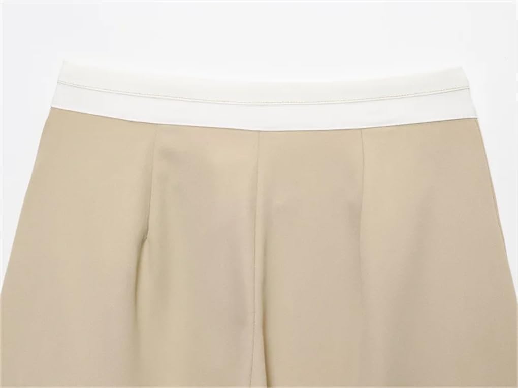 Women's Irregular Button Stitching Wide-Leg Pants