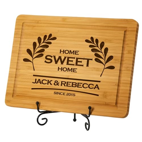 Home Sweet Home Personalized Cutting Board, Christmas Cutting Board, Customized New Home...