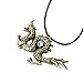 Dragon Necklace, Dragon Pendant with Blue Stone Necklace Accessories for Women Girls