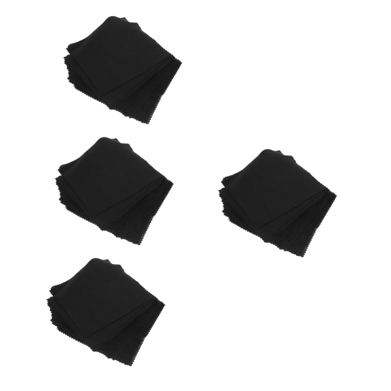 SHERCHPRY Gafas De Tela Pantallas De Gafas Paños De Limpieza Para Gafas Para Gafas Paño De Limpieza De Lentes Fibra Extrafina Black 50 Piezas*4
