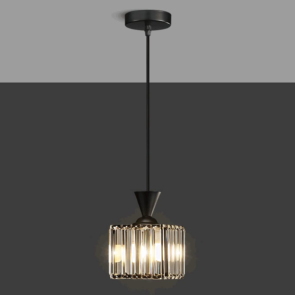 Lampe suspendue cristal pour comptoir de cuisine et bar