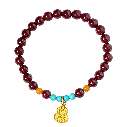 Bracelet à quartz cinabre naturel : amulette pour attirer l'argent au quotidien