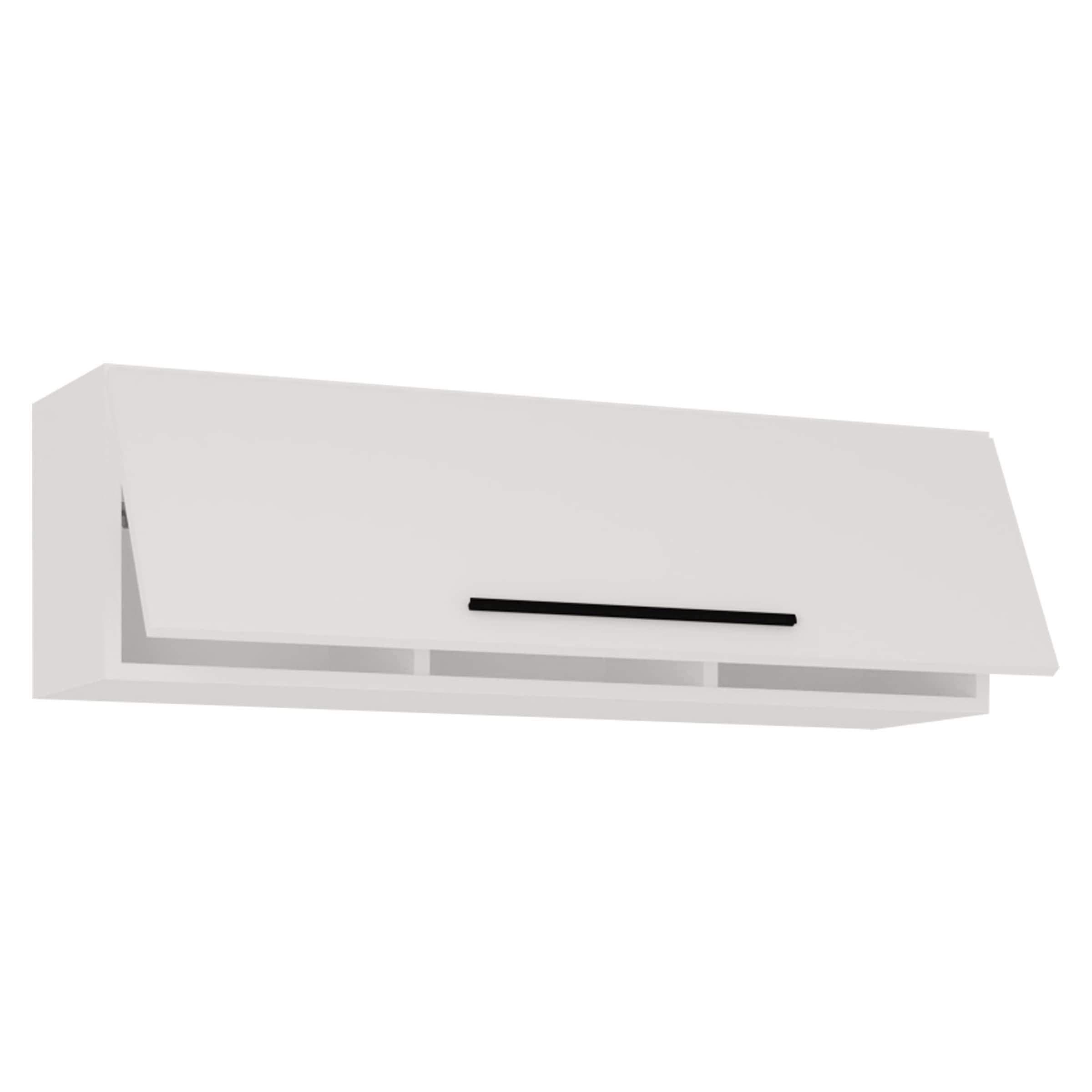 VCM Wooden Wall Shelf Hanging Shelf Wall Cabinet Folding Cabinet Arila L White
