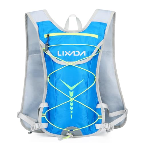 Lixada Trinkrucksack mit 2L trinkblase, 10L Ultraleicht Atmungsaktiv laufrucksack Trail Rucksack Trinkweste, Herren Damen Hydration Pack Fahrradrucksack für Laufen, Camping, Wandern, Marathoner Lixada Trinkrucksack mit 2L trinkblase, 10L Ultraleicht Atmungsaktiv laufrucksack Trail Rucksack Trinkweste, Herren Damen Hydration Pack Fahrradrucksack für Laufen, Camping, Wandern, Marathoner