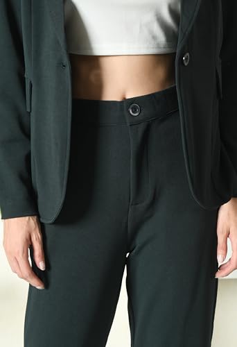 Image of Women's Cotton Blend Printed Blazer Pant and Camisole Set | 3-Piece Formal & Casual Office Wear Suit | Stylish Western Outfit for Business, Party & Daily Use