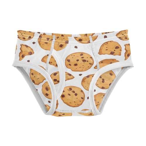 Wusikd Broken Chocolate Boys' Underwear Cotton Chip Cookies Boys Briefs Soft Toddler Underwear 2T