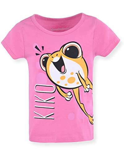 Nickelodeon Santiago of The Seas Girls’ Lorelai, Santiago and Kiko 3 Pack T-Shirts for Toddler – Pink/Purple/Blue2