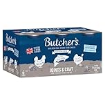Butcher's Complete Wet Can Grain Free Hypoallergenic Adult Dog Food Joint & Coat Pack 6x390g - Chicken, Salmon & Turkey