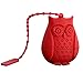 Feida silicone Owl design filtro filtro infusore per tè sfuso novità Cartoon perforato Gift Red