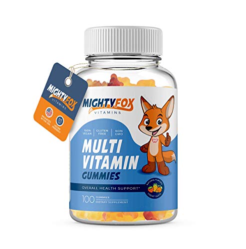 Kids Multivitamin Gummies - Non-GMO, Gluten-Free, Vegan Multivitamin Gummies w  Vitamin C, B3, B5, B6, B12, Zinc (100 Count) – Fruity Toddler to Teen Gummy Vitamins for Kids