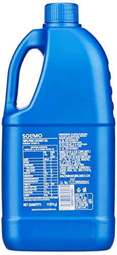 Image of Amazon Brand - Solimo 100% Pure Coconut Oil, 1 L (Pack of 2)