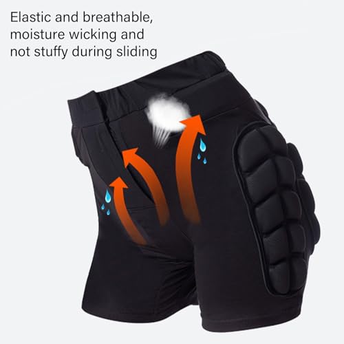 Pantalones cortos acolchados con absorción de impactos para patinaje 3