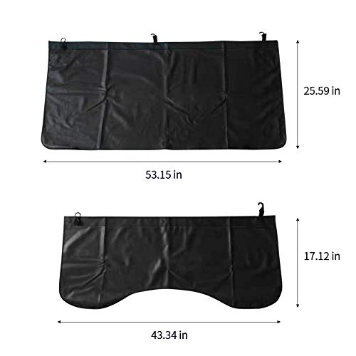 3Pcs Set Automotive Fender Covers Magnetic Pu Leather Car Fender Cover Work Mat, Car Protector Mat Pad With Hooks Size M #TOP1