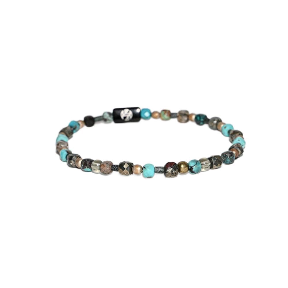 Bracelet - Natural Turquoise & Pyrite