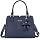 RAINSMORE Handbags Women's Medium Waterproof PU Leather Bag Women with Anti-Theft Bag Fashionable Shoulder Bag Handbag Shoulder Bag for Work Business and Leisure Dark Blue