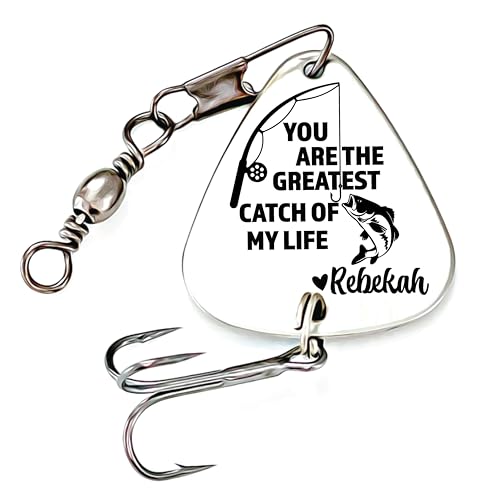Sm Design Personalized Fishing Lure You Are The Greatest Catch Of My Life Fishing Lure Gift Men'S Gift For Husband Gift Boyfriend Personalized Gift Greatest-Lure cover