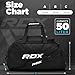 RDX 50L Gym Bag with Ventilated Shoes Compartment, All In One Backpack Duffle Holdall, Fitness Sports MMA Boxing Yoga Swim Gear Sportswear Bag, Weekend Overnight Travel Hiking Rucksack for Men Women