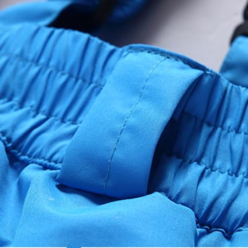 Kids Snow Pants Winter Ski Pants Boys Girls Warm Insulated Snow Bib Pants Snowsuit Overall (Blue, 5-6 Years)4