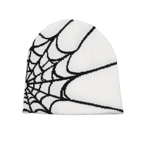 Y2k Beanie Spider Beanie Hats MEA Culpa Knitted Hat Streetwear Headwear Winter Wool Acrylic Knit Skull Cap for Men Women