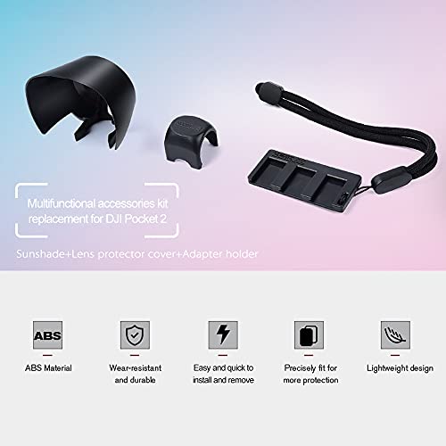 Moochy Kit de acessórios para câmeras multifuncionais Capa protetora da lente + capa protetora da le